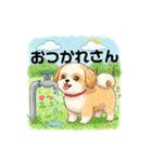 かわいいシーズー犬の岡山弁スタンプ（個別スタンプ：5）