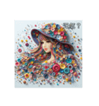 手芸少女（個別スタンプ：1）