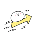 ゆる丸もちお／毎日使えるゆったりスタンプ（個別スタンプ：9）
