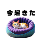 猫で癒される日常会話（個別スタンプ：21）