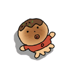 ぐちゃぐちゃたこ焼き（個別スタンプ：1）