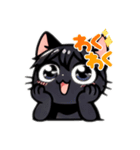 気まぐれ黒猫スタンプ（個別スタンプ：2）