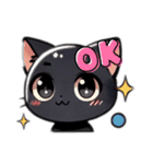 気まぐれ黒猫スタンプ（個別スタンプ：11）