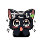 気まぐれ黒猫スタンプ（個別スタンプ：14）