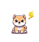 親子で使える！柴犬シンプルスタンプ（個別スタンプ：9）