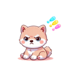 親子で使える！柴犬シンプルスタンプ（個別スタンプ：12）