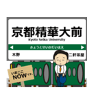 京都 鞍馬線・叡山本線の駅名 シンプル敬語（個別スタンプ：10）