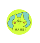まめぴとパパとママ。（個別スタンプ：2）