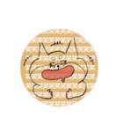まめぴとパパとママ。（個別スタンプ：34）