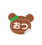 書き込める♥クマのフレーム♥（個別スタンプ：8）