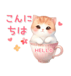 猫がいっぱい♡敬語＆挨拶（個別スタンプ：5）