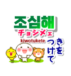 韓国語＋日本語 連絡用 大きな文字 発音付（個別スタンプ：30）