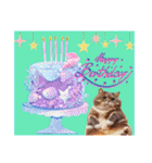 猫と誕生日（改）40個（個別スタンプ：20）