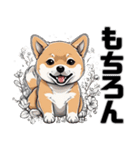 柴犬の日常挨拶スタンプ（個別スタンプ：19）