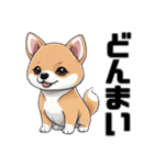 柴犬の日常挨拶スタンプ（個別スタンプ：34）
