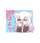 ねこみみの女の子たち（個別スタンプ：1）