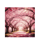 桜満開、春の絶景かな（個別スタンプ：2）