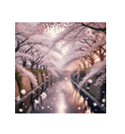桜満開、春の絶景かな（個別スタンプ：5）