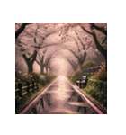 桜満開、春の絶景かな（個別スタンプ：6）