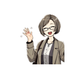 ともこ司書の日常会話スタンプ（個別スタンプ：8）
