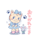 子猫のおーちゃんスタンプ（個別スタンプ：5）
