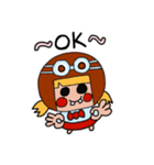 ヘルメットパイロットちゃん（個別スタンプ：4）