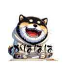 黒柴おじごん（個別スタンプ：5）
