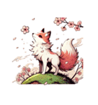 くるんっと変身！春色キツネ（個別スタンプ：31）