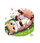 くるんっと変身！春色キツネ（個別スタンプ：37）