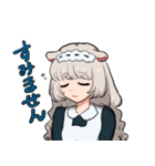 ねことねずみのメイドさん（個別スタンプ：4）