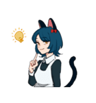 ねことねずみのメイドさん（個別スタンプ：5）