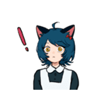 ねことねずみのメイドさん（個別スタンプ：8）