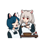 ねことねずみのメイドさん（個別スタンプ：14）