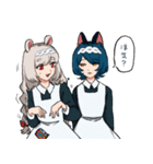 ねことねずみのメイドさん（個別スタンプ：17）