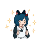 ねことねずみのメイドさん（個別スタンプ：21）