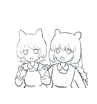ねことねずみのメイドさん（個別スタンプ：32）