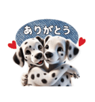 【家族連絡】ダルメシアン（個別スタンプ：4）