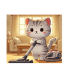 ねこちゃんのラブラブスタンプ（個別スタンプ：1）