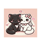 ねこちゃんのラブラブスタンプ（個別スタンプ：3）