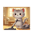 猫ちゃんたちのラブラブスタンプ（個別スタンプ：1）
