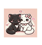 猫ちゃんたちのラブラブスタンプ（個別スタンプ：8）