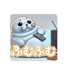 もちもちアザラシのもちざらし（個別スタンプ：16）