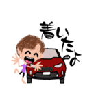 赤い車の元気姐さん（個別スタンプ：38）