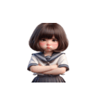 ぽっちゃりガール - 甘えん坊な彼女（個別スタンプ：8）