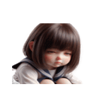 ぽっちゃりガール - 甘えん坊な彼女（個別スタンプ：9）
