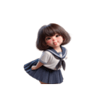 ぽっちゃりガール - 甘えん坊な彼女（個別スタンプ：11）