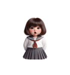 ぽっちゃりガール - 甘えん坊な彼女（個別スタンプ：16）