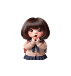 ぽっちゃりガール - 甘えん坊な彼女（個別スタンプ：26）