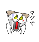 表情豊かなユニーク猫にゃんのスタンプ7（個別スタンプ：21）
