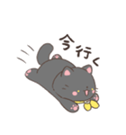 ソラねこもよう 黒猫ゴロゴロ（個別スタンプ：13）